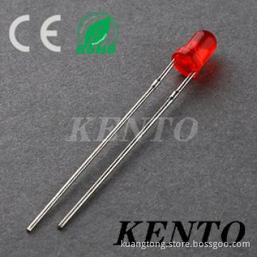 Round Red Long legs Super bright Light emitting Diode for led display